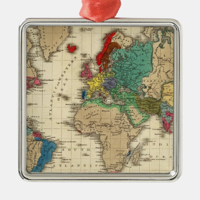 Empire of Napoleon Bonaparte 1811 AD Metal Ornament (Front)