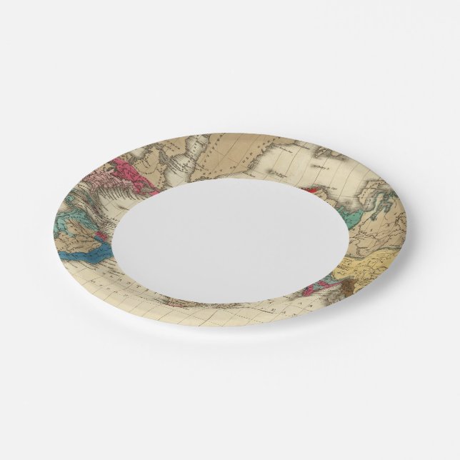 Empire of Napoleon Bonaparte 1811 AD Paper Plates (Angled)