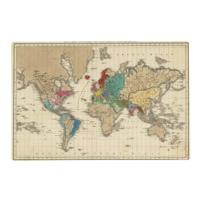 Empire of Napoleon Bonaparte 1811 AD Placemat (Front)