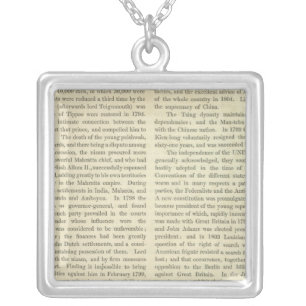 Empire of Napoleon Bonaparte 1811 AD Silver Plated Necklace