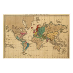 Empire of Napoleon Bonaparte 1811 AD Wood Wall Decor