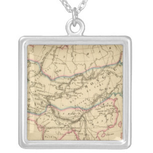 Empire of the Mongols Silver Plated Necklace