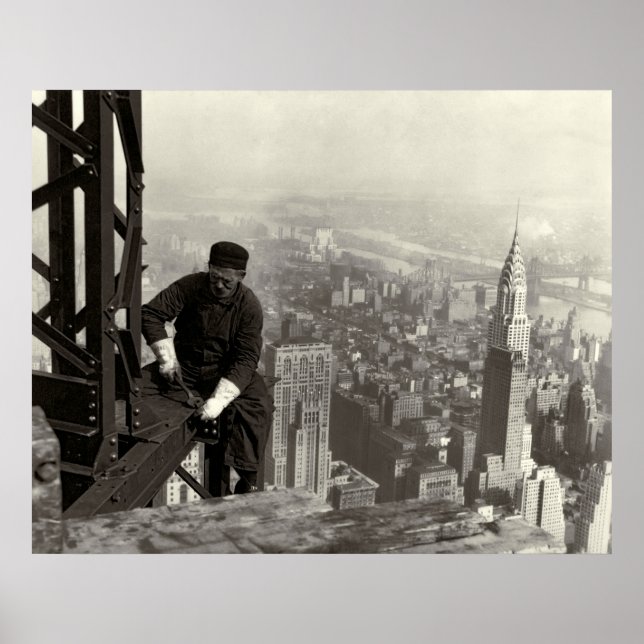EMPIRE STATE BLDG IRON WORKER 1930 POSTER (Front)