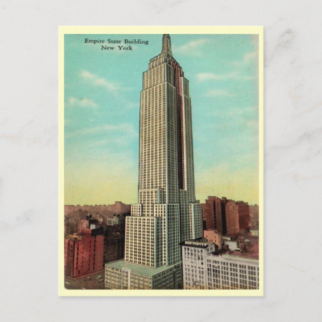 Empire State Building 1930s Postcard (Front)