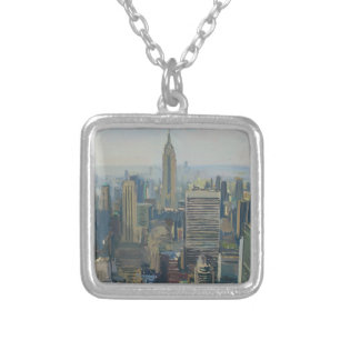 Empire State Building 2012 Silver Plated Necklace
