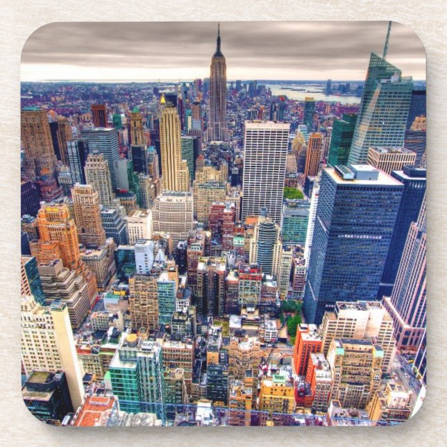 Empire State Building and Midtown Manhattan Drink Coaster (Front)