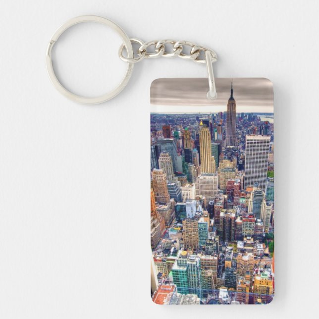 Empire State Building and Midtown Manhattan Keychain (Front)