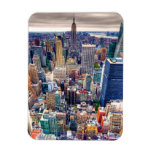 Empire State Building And Midtown Manhattan Magnet at Zazzle