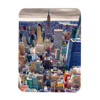 Empire State Building And Midtown Manhattan Magnet by iconicnewyork at Zazzle