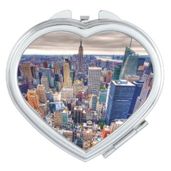 Empire State Building And Midtown Manhattan Makeup Mirror by iconicnewyork at Zazzle