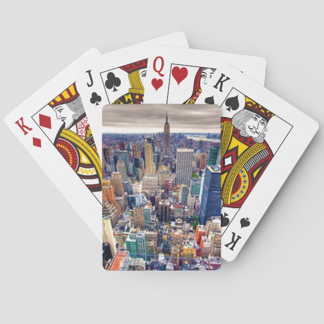 Empire State Building and Midtown Manhattan Poker Cards (Back)