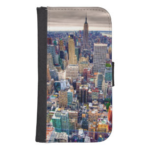 Empire State Building and Midtown Manhattan Wallet Phone Case For Samsung Galaxy S4