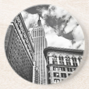 Empire State Building and Skyscrapers Drink Coaster