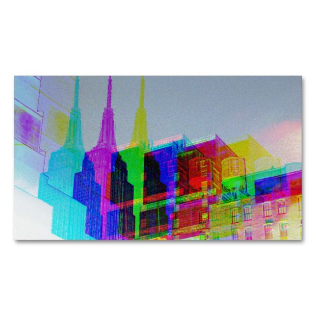 Empire State Building Business Card Magnet (Front)