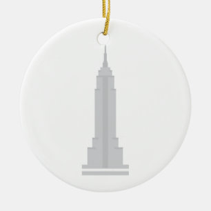 Empire State Building Ceramic Ornament