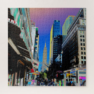 Empire State Building from 42nd St New York  Jigsaw Puzzle