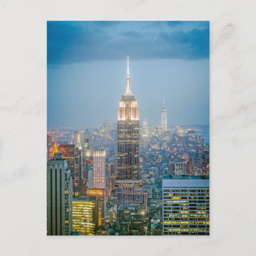 Empire State Building in New York City Postcard