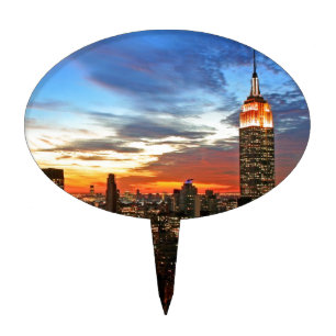 Empire State Building New York Cake Topper
