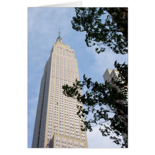 Empire State Building -New York City -Blank Inside (Front)