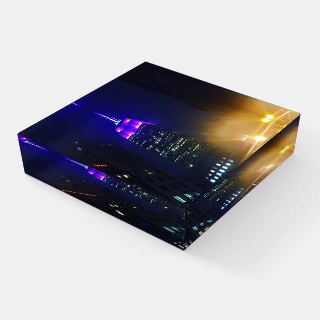 Empire State Building New York City Photography Paperweight (Angled)
