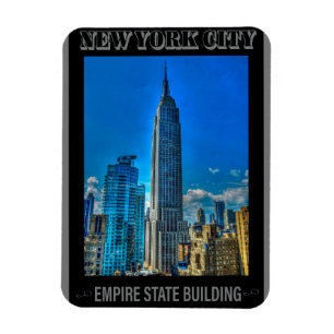 Empire State Building New York City Vintage Magnet