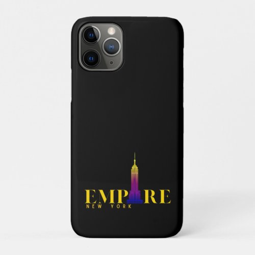 Empire State Building_New York_Vibrant Gold iPhone 11 Pro Case