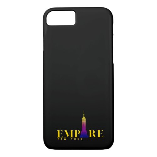 Empire State Building_New York_Vibrant Gold iPhone 87 Case