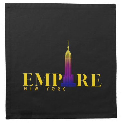 Empire State Building_New York_Vibrant Gold Cloth Napkin