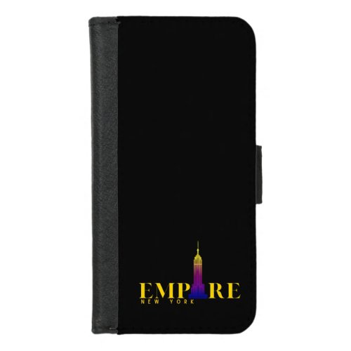 Empire State Building_New York_Vibrant Gold iPhone 87 Wallet Case