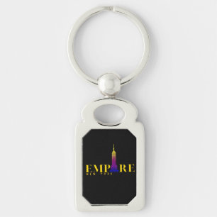 Empire State Building-New York-Vibrant Gold Keychain