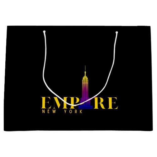 Empire State Building_New York_Vibrant Gold Large Gift Bag