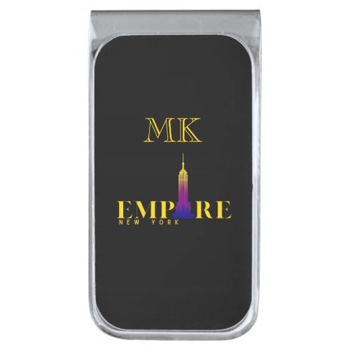 Empire State Building_New York_Vibrant Gold Silver Finish Money Clip