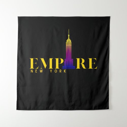 Empire State Building_New York_Vibrant Gold Tapestry