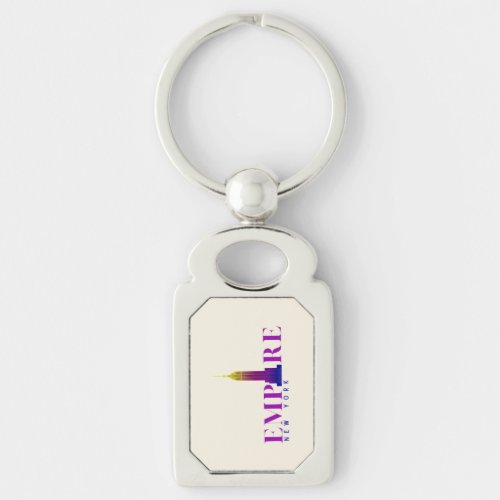 Empire State Building_New York_Vibrant  Keychain