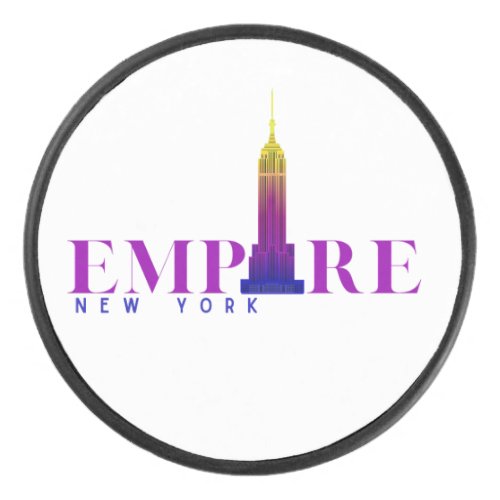 Empire State Building_New York_Vibrant Purple Hockey Puck