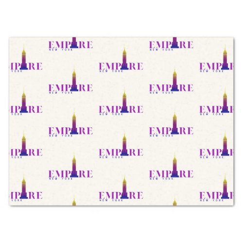 Empire State Building_New York_Vibrant Purple Tissue Paper