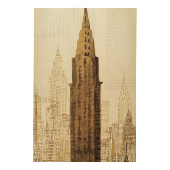 Empire State Building NYC Wood Wall Art (Front)