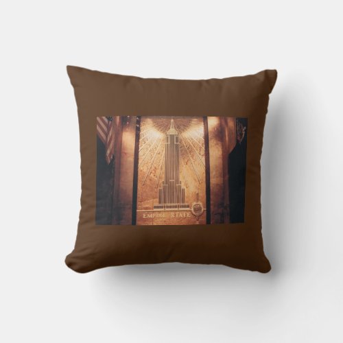 Empire State Building Pillow