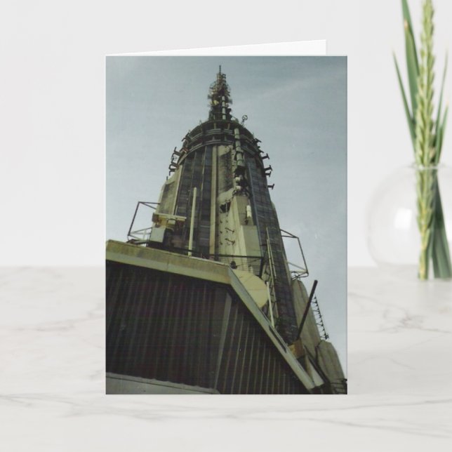 "Empire State Building Top" Congratulatory Card (Front)