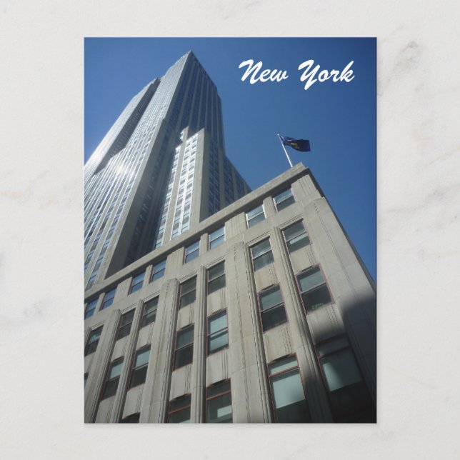 empire state corner postcard (Front)