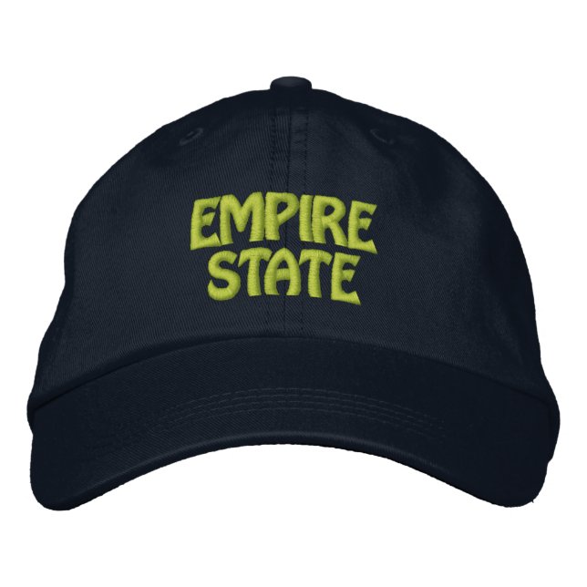 EMPIRE STATE EMBROIDERED BASEBALL CAP (Front)