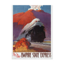 Empire State Express Vintage Poster Restored