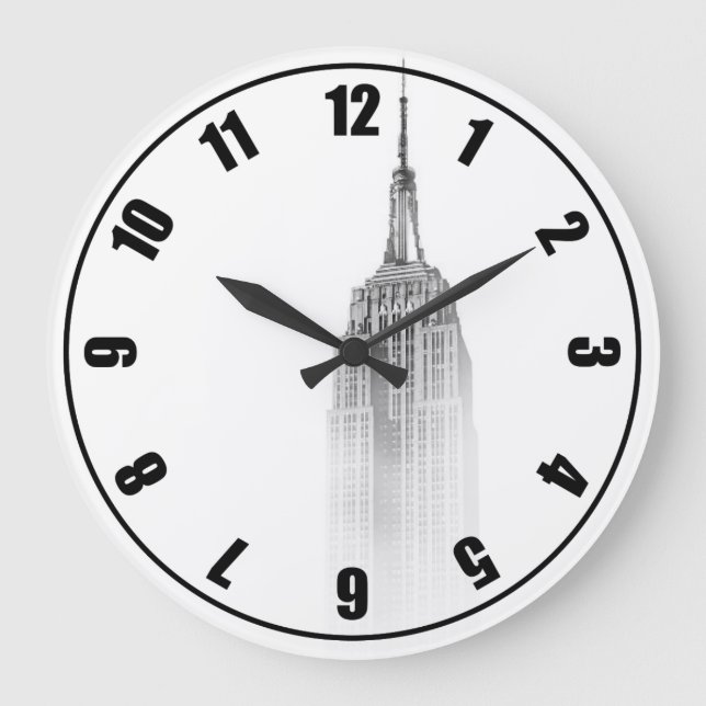Empire State Graphic Large Clock (Front)