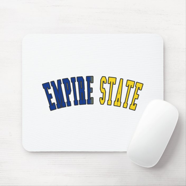 Empire State in State Flag Colors Mousepad