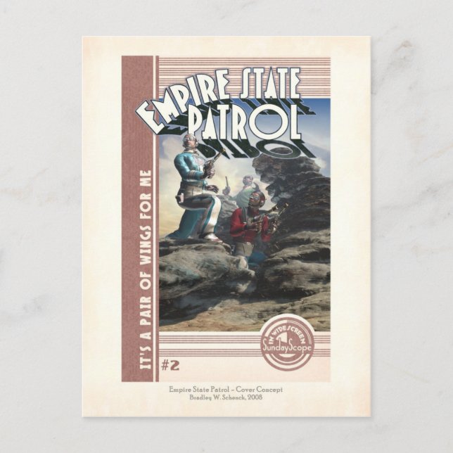 Empire State Patrol Cover Postcard (Front)