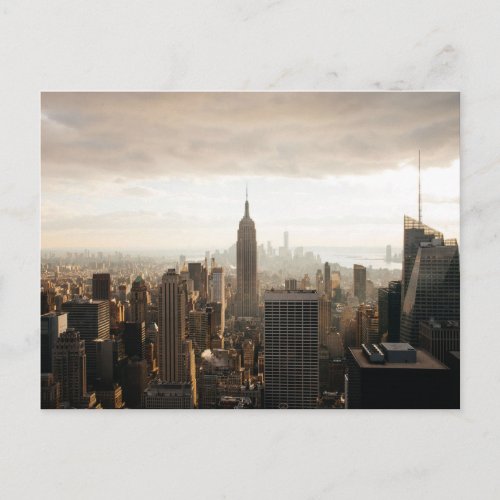Empire State Skyline New York NY Postcard