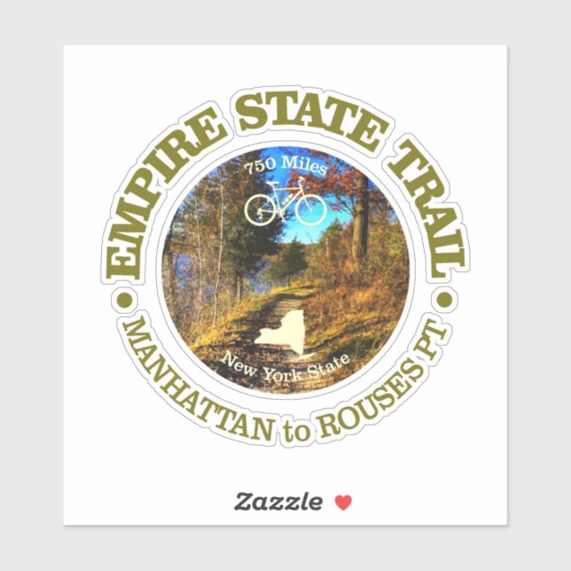 Empire State Trail (cycling c) Sticker (Sheet)