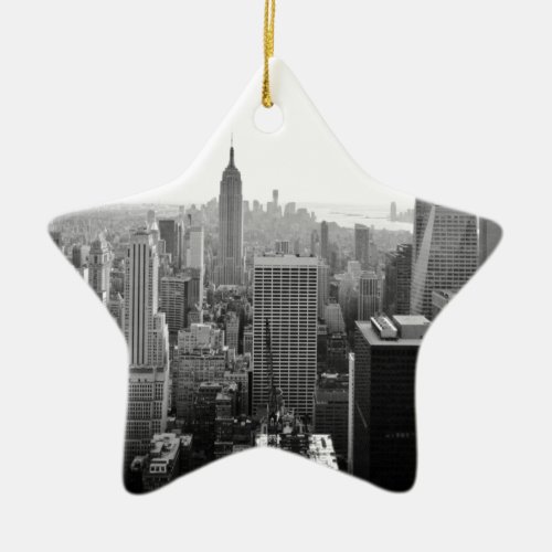 Empire States Building Manhattan Ceramic Ornament