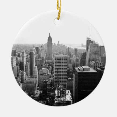 Empire States Building Manhattan Ceramic Ornament