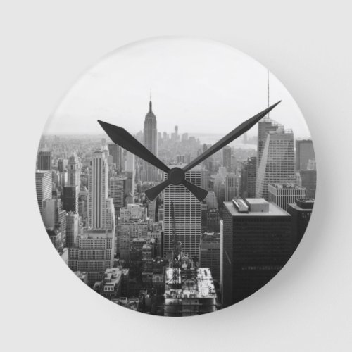 Empire States Building Manhattan Round Clock